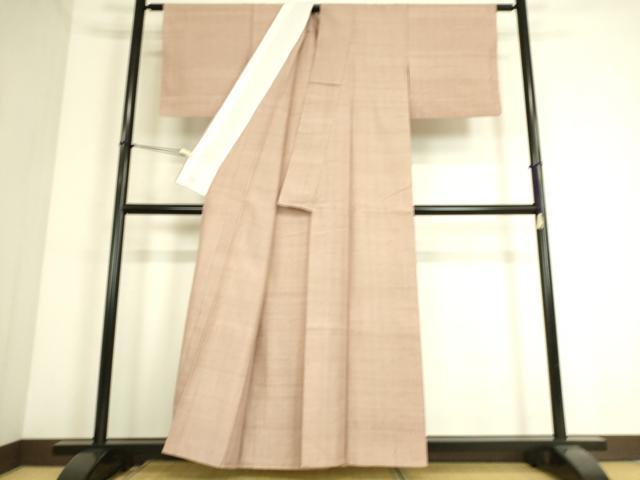 平和屋着物▽生紬 単衣 虹色 正絹 逸品 DAAS0321az