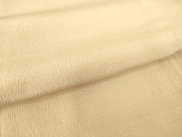 平和屋着物▽上質な色無地 単衣 お召縮緬 肌色 正絹 逸品 DAAS0323az