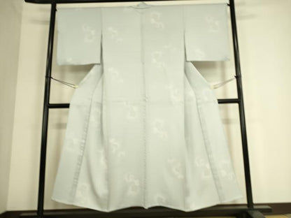 平和屋着物▽上質な小紋 単衣 舞花文 暈し染め 金彩 正絹 逸品 DAAS0339az