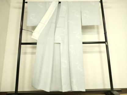 平和屋着物▽上質な小紋 単衣 舞花文 暈し染め 金彩 正絹 逸品 DAAS0339az
