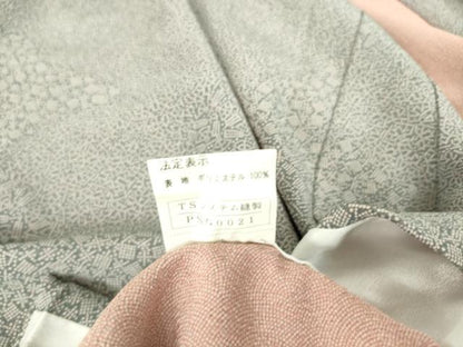 平和屋着物▽江戸小紋　単衣　寄せ小紋柄　洗える着物　DAAS0355az