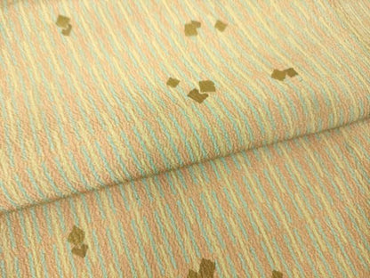 平和屋着物▽小紋 単衣 箔散らし 金彩 洗える着物 未使用 DAAS0357az