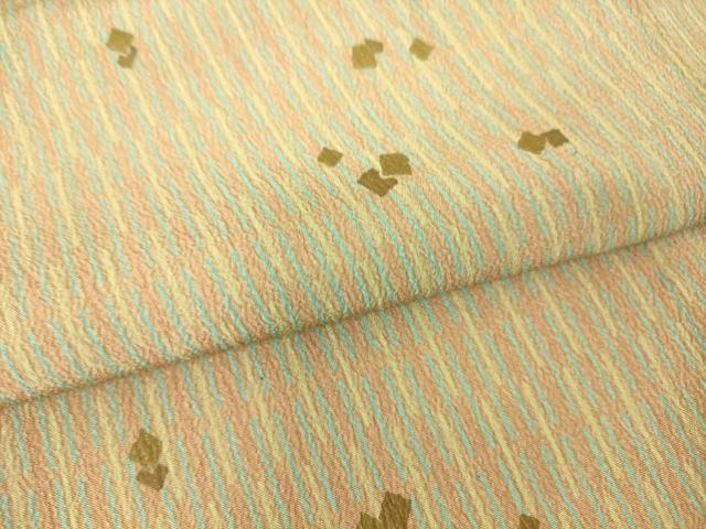 平和屋着物▽小紋 単衣 箔散らし 金彩 洗える着物 未使用 DAAS0357az