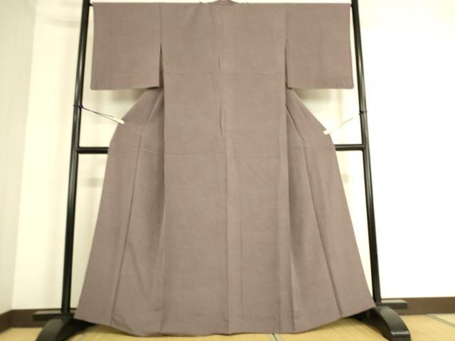 平和屋着物▽上質な小紋 単衣 斜線文 正絹 逸品 DAAS0359az