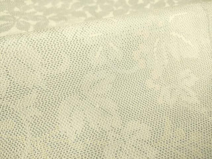 平和屋着物▽本塩沢　訪問着　単衣　南天文　証紙付き　正絹　逸品　DAAS0434az