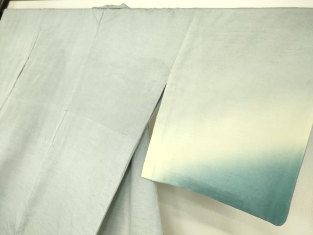 平和屋着物▽訪問着 単衣 作家物 紬地 霞文 正絹 逸品 DAAS0444az