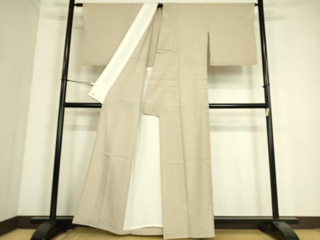 平和屋着物▽本塩沢 単衣 縞 三越扱い 正絹 逸品 DAAS0451az