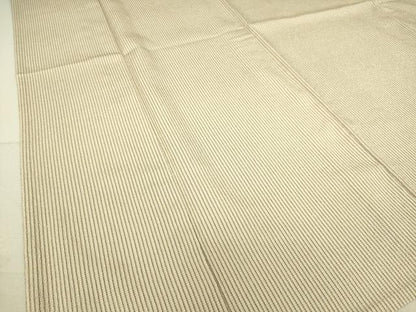 平和屋着物▽本塩沢 単衣 縞 三越扱い 正絹 逸品 DAAS0451az