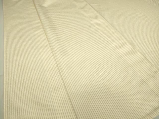 平和屋着物▽本塩沢　単衣　縞　正絹　逸品　DAAS0454az