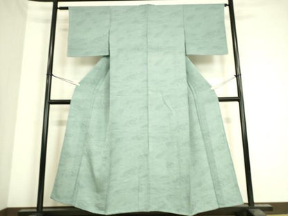 平和屋着物▽上質な小紋 単衣 流水文 正絹 逸品 DAAS0460az
