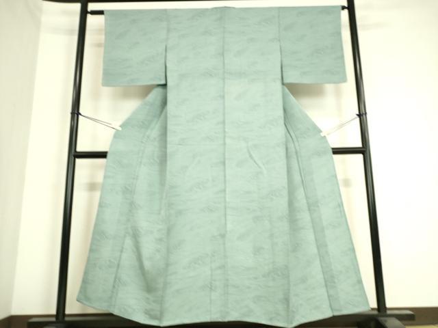 平和屋着物▽上質な小紋 単衣 流水文 正絹 逸品 DAAS0460az