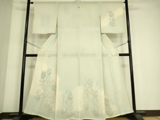 平和屋着物▽訪問着 無双 紗袷 紋紗×紗 草花文 正絹 逸品 DAAS0463az