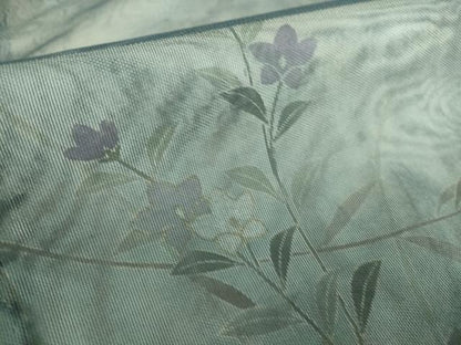 平和屋着物▽訪問着 無双 紗袷 紗×紗 草花文 正絹 逸品 DAAS0478az
