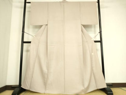 平和屋着物▽上質な色無地　単衣　作家物　草木染　桜色　正絹　逸品　DAAS0481az