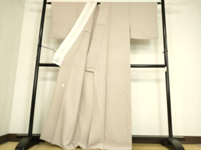 平和屋着物▽上質な色無地　単衣　作家物　草木染　桜色　正絹　逸品　DAAS0481az