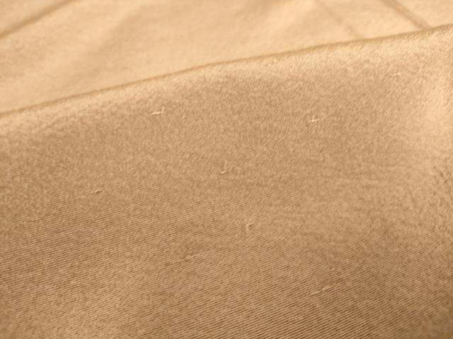 平和屋着物▽上質な色無地 単衣 赤白橡色 正絹 逸品 DAAS0485az