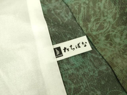 平和屋着物▽本場縞大島紬 単衣 横段文 反端付き 正絹 逸品 DAAS0488az