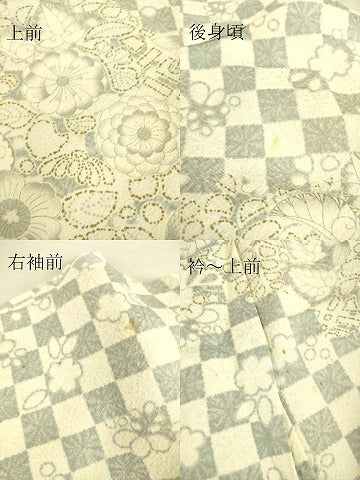 平和屋着物▽訪問着 単衣 辻が花 金彩 正絹 逸品 DAAS0491az