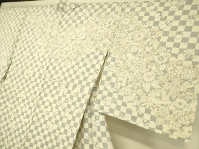 平和屋着物▽訪問着 単衣 辻が花 金彩 正絹 逸品 DAAS0491az