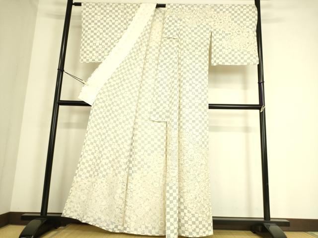平和屋着物▽訪問着 単衣 辻が花 金彩 正絹 逸品 DAAS0491az