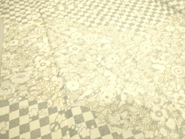 平和屋着物▽訪問着 単衣 辻が花 金彩 正絹 逸品 DAAS0491az