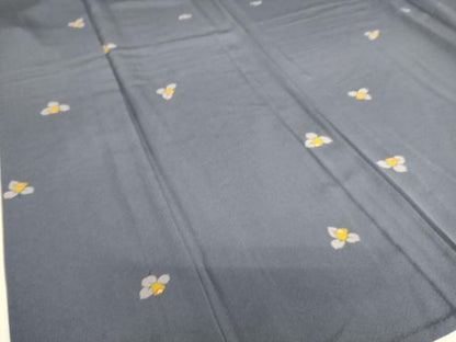 平和屋着物▽上質な小紋 単衣 舞花文 金彩 正絹 逸品 DAAS0493az