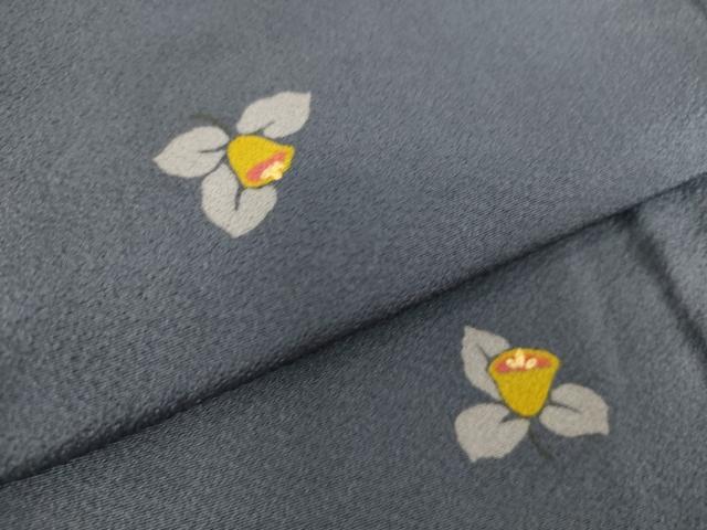 平和屋着物▽上質な小紋 単衣 舞花文 金彩 正絹 逸品 DAAS0493az