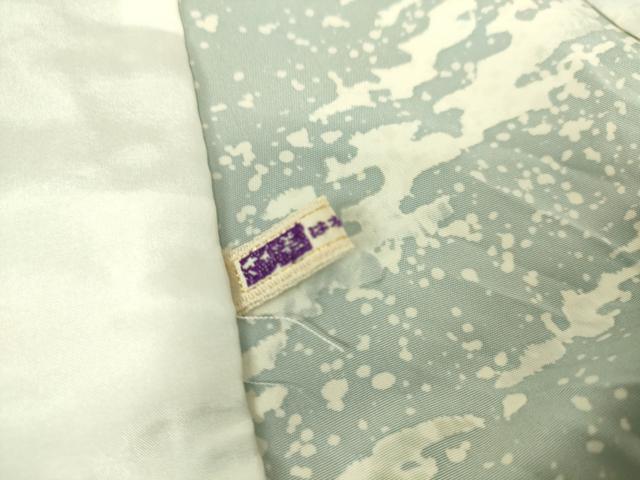 平和屋着物▽上質な小紋 単衣 霞文 金彩 さが美扱い 正絹 逸品 DAAS0504az