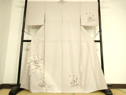 平和屋着物▽訪問着 単衣 風景花文 正絹 逸品 DAAS0513az