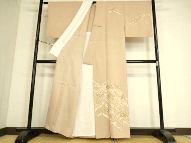 平和屋着物▽訪問着　単衣　吉祥花文　金彩　正絹　逸品　DAAS0520az