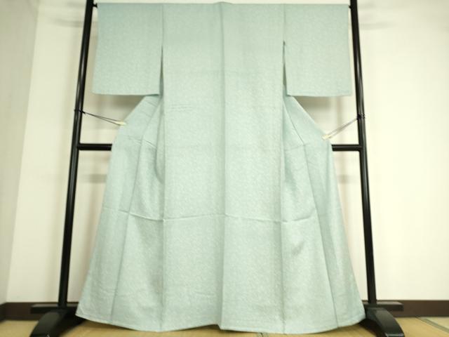 平和屋着物▽上質な小紋 単衣 小花 正絹 逸品 DAAS0523az