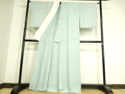 平和屋着物▽上質な小紋 単衣 小花 正絹 逸品 DAAS0523az