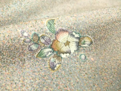 平和屋着物▽上質な小紋 単衣 辻が花 金彩 正絹 逸品 DAAS0533az