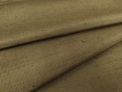 平和屋着物▽男性 紬 単衣 海松茶色 正絹 逸品 DAAS0545az