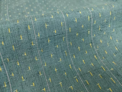 平和屋着物▽上質な紬　単衣　十字絣　正絹　逸品　DAAS0550az
