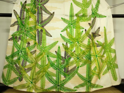 平和屋着物▽訪問着 単衣 駒刺繍 若松葉 金彩 正絹 逸品 DAAS0552az