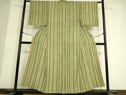 平和屋着物▽上質な小紋 単衣 花間道 正絹 逸品 DAAS0557az