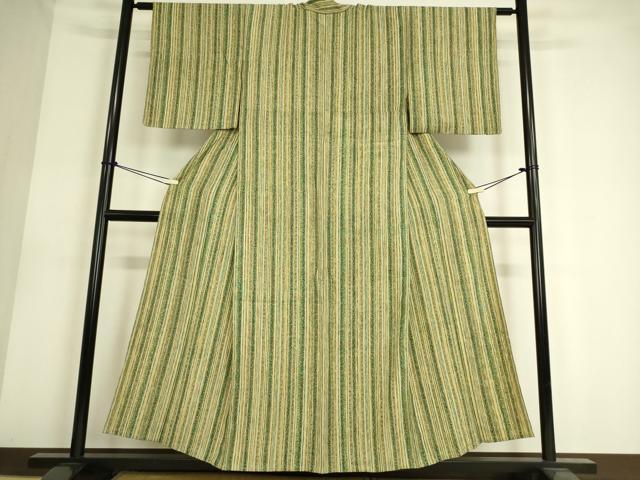 平和屋着物▽上質な小紋 単衣 花間道 正絹 逸品 DAAS0557az