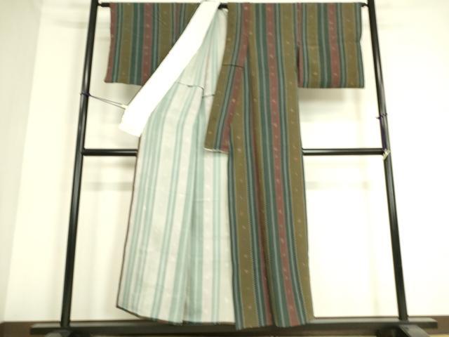 平和屋着物▽伝統工芸士 石塚幸生 小紋 単衣 成物 正絹 逸品 DAAS0566az