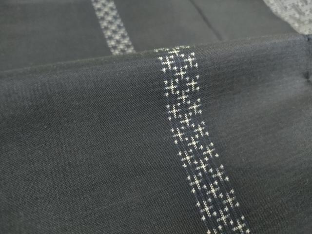 平和屋着物▽本場大島紬　単衣　紗綾型間道　やまと誂製　正絹　逸品　DAAS0569az