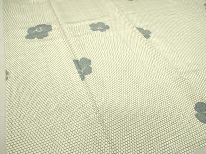 平和屋着物▽上質な小紋 単衣 舞花文 正絹 逸品 DAAS0572az