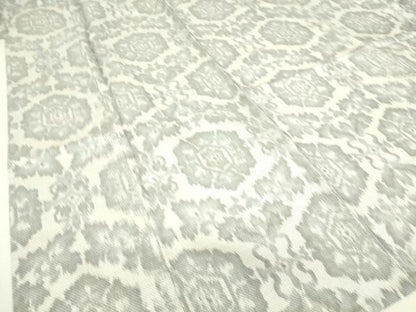 平和屋着物▽本場大島紬　単衣　洋花文　正絹　逸品　DAAS0573az