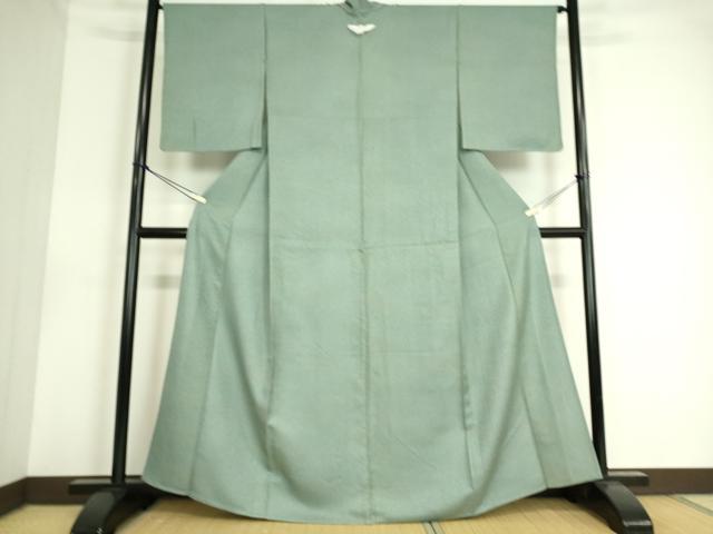 平和屋着物▽上質な小紋 単衣 霞文 正絹 逸品 未使用 DAAS0576az