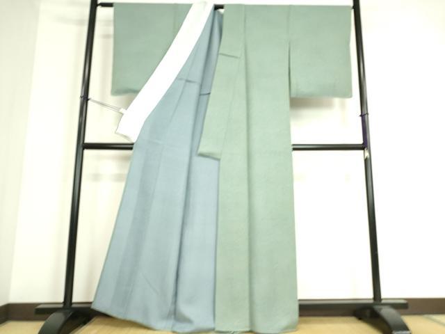 平和屋着物▽上質な小紋 単衣 霞文 正絹 逸品 未使用 DAAS0576az