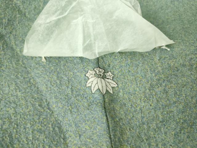 平和屋着物▽上質な小紋 単衣 霞文 正絹 逸品 未使用 DAAS0576az