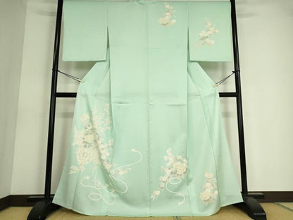 平和屋着物▽訪問着　単衣　花車文　正絹　逸品　未使用　DAAS0577az