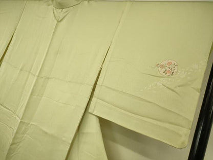 平和屋着物▽訪問着 単衣 雪輪花文 金彩 正絹 逸品 DAAS0581az