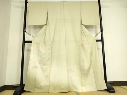 平和屋着物▽中国三大刺繍 スワトウ刺繍 汕頭刺繍 相良刺繍 総刺繍 色留袖 単衣 正倉院地紙花文 暈し染め 正絹 逸品 DAAS0594az