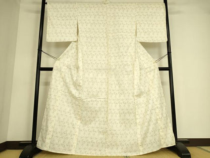 平和屋着物＊夏物 小紋・浴衣兼用 花繋ぎ 綿 DAAS0595az