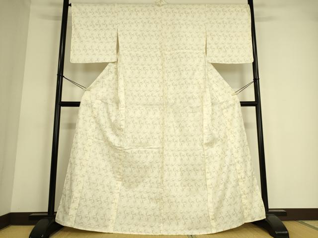 平和屋着物＊夏物 小紋・浴衣兼用 花繋ぎ 綿 DAAS0595az